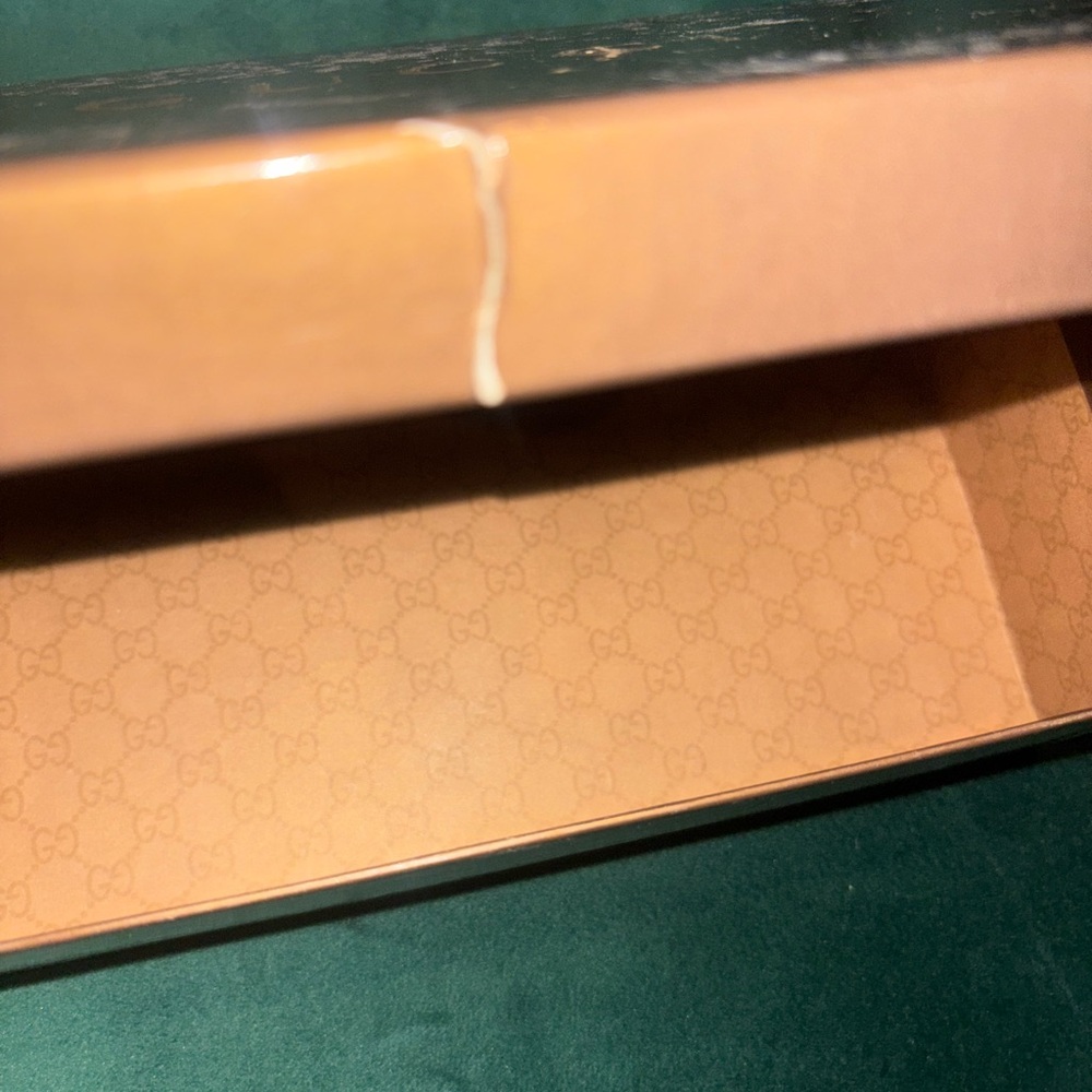 Gucci Blue Clutch with Iconic GG Monogram and Gold Hardware - Picture 9 of 10